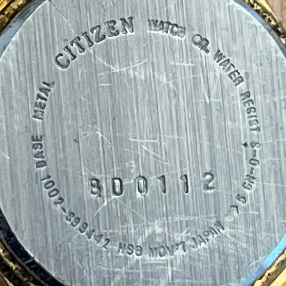 Citizen Ladies Watch Vintage Gold Tone Stretch Bracelet White Dial Date Window - Picture 7 of 8